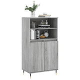 Buffet haut Sonoma gris 60x36x110 cm Bois d'ingénierie