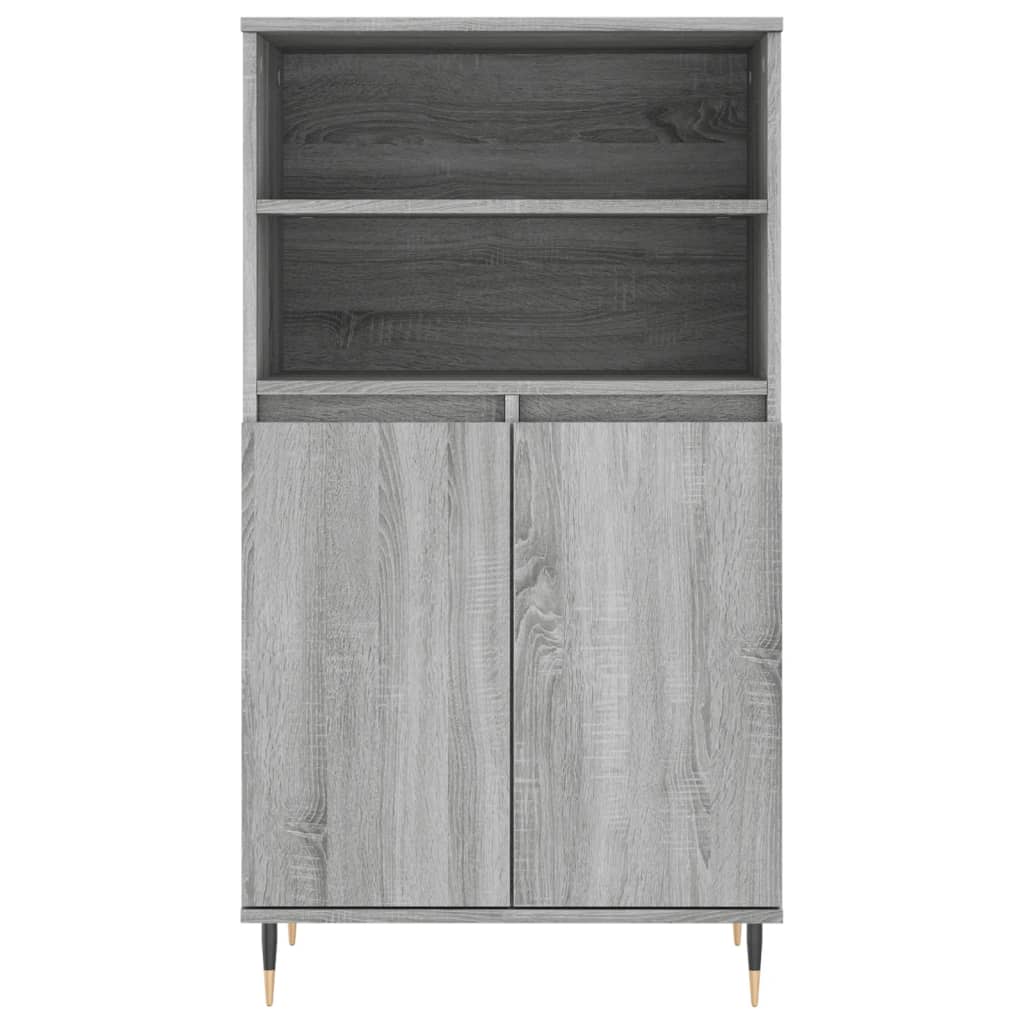 Buffet haut Sonoma gris 60x36x110 cm Bois d'ingénierie