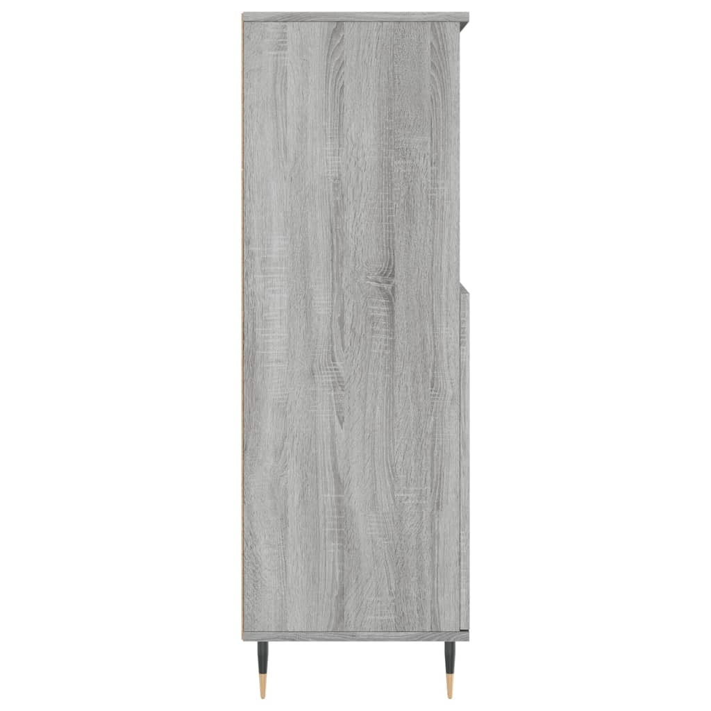 Buffet haut Sonoma gris 60x36x110 cm Bois d'ingénierie