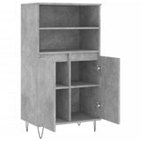 High sideboard Concrete gray 60x36x110 cm Engineered wood