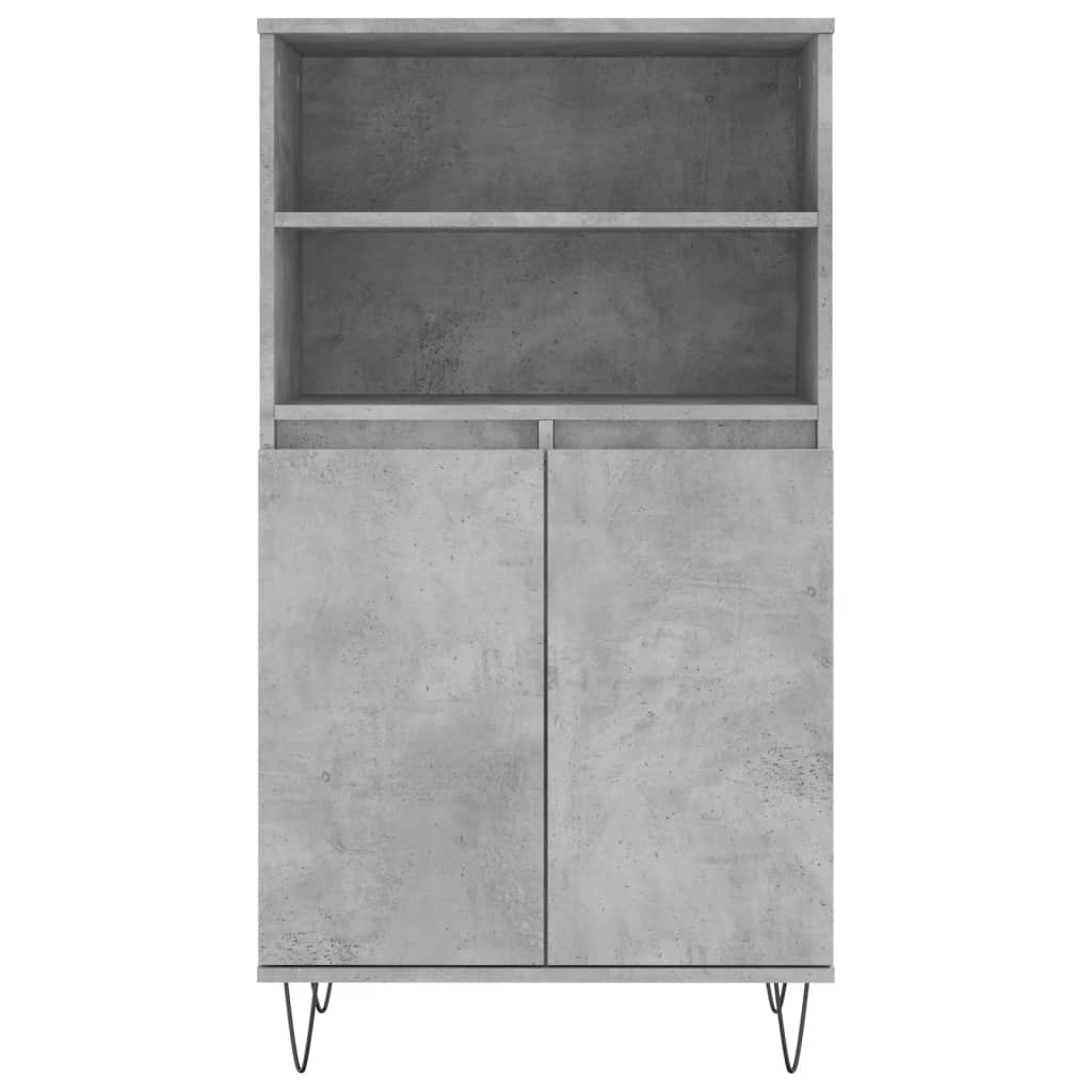 High sideboard Concrete gray 60x36x110 cm Engineered wood