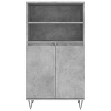 High sideboard Concrete gray 60x36x110 cm Engineered wood