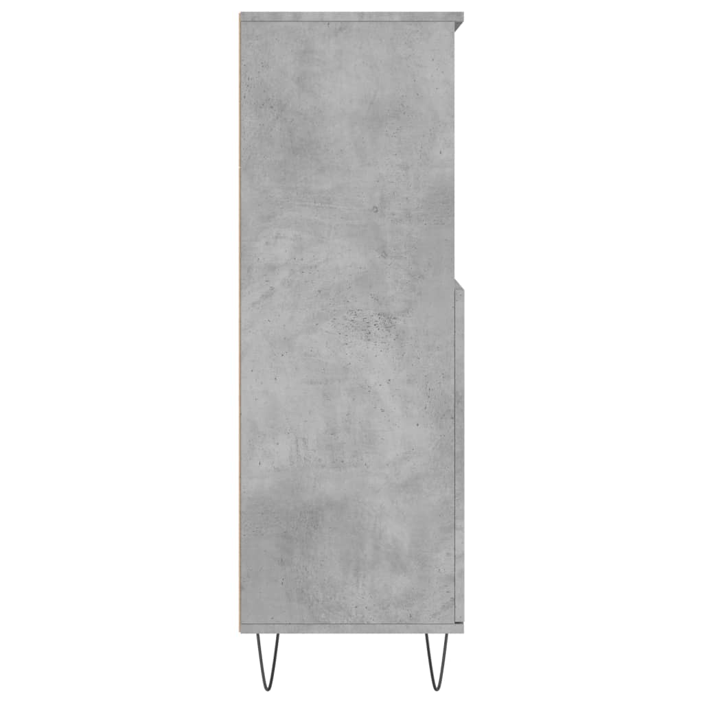 High sideboard Concrete gray 60x36x110 cm Engineered wood