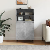 High sideboard Concrete gray 60x36x110 cm Engineered wood