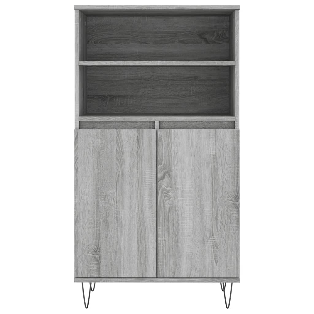 Buffet haut Sonoma gris 60x36x110 cm Bois d'ingénierie