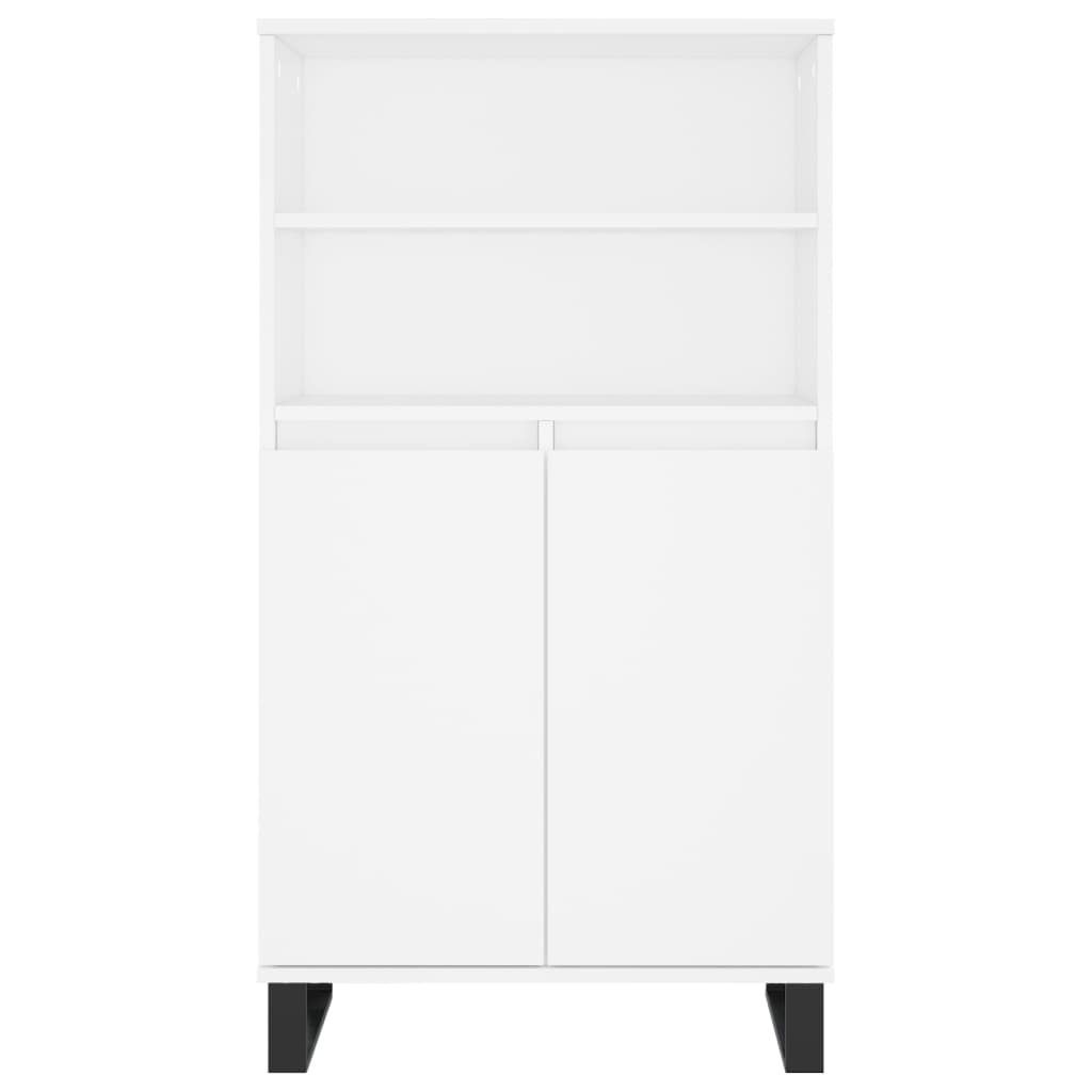 High sideboard White 60x36x110 cm Engineered wood