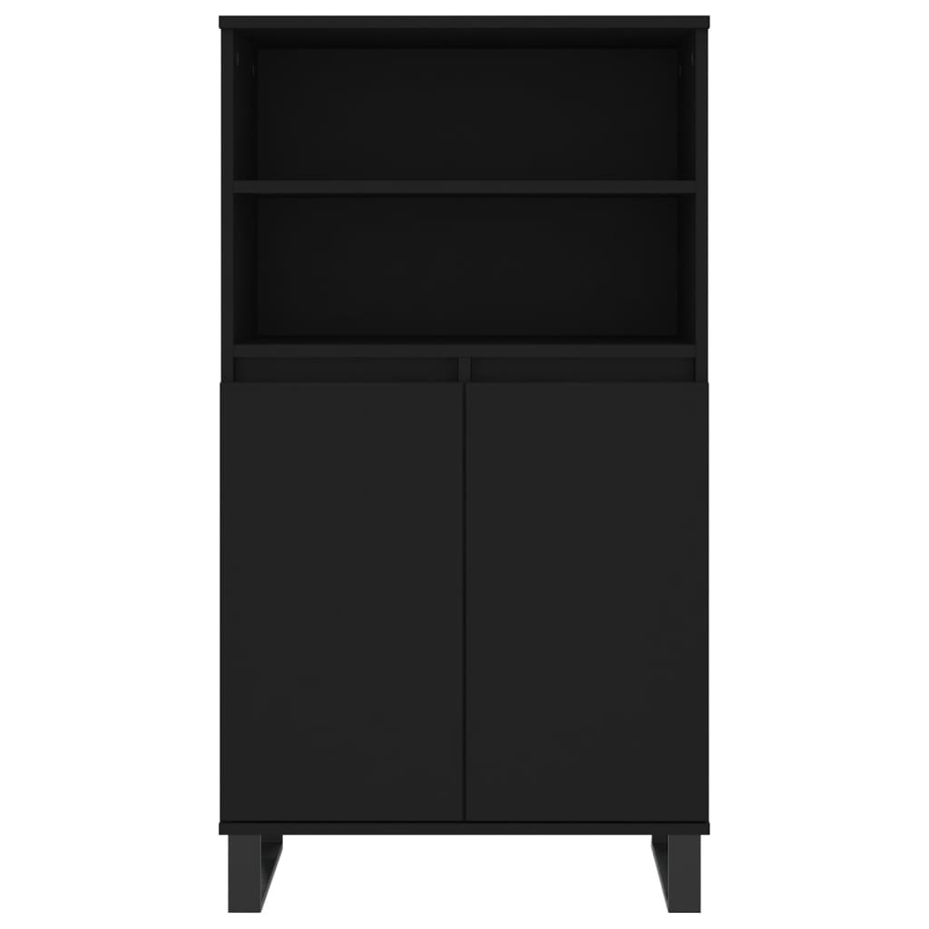 High sideboard Black 60x36x110 cm Engineered wood