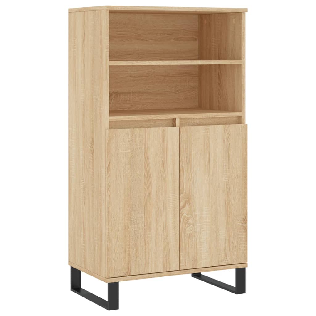 Buffet haut Chêne sonoma 60x36x110 cm Bois d'ingénierie