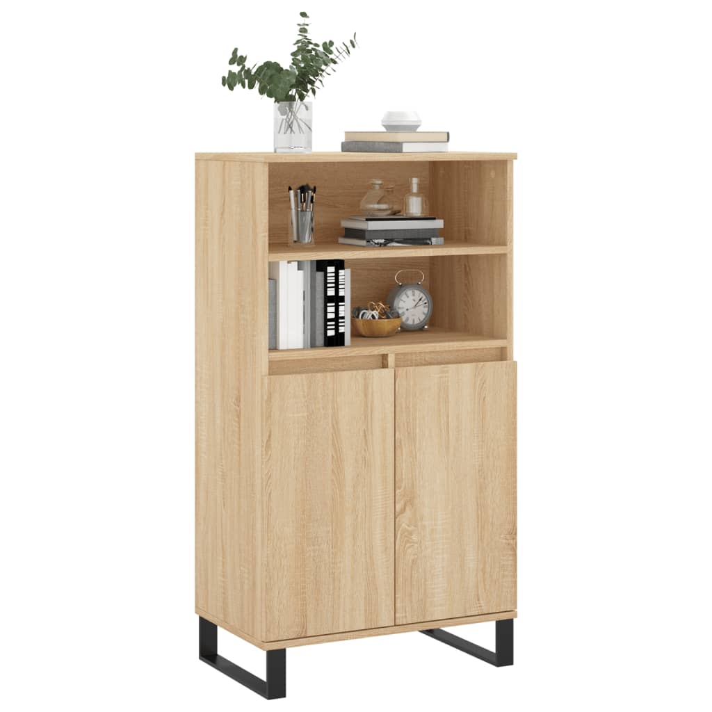 Buffet haut Chêne sonoma 60x36x110 cm Bois d'ingénierie