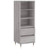 Buffet haut Sonoma gris 40x36x110 cm Bois d'ingénierie