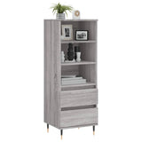 Buffet haut Sonoma gris 40x36x110 cm Bois d'ingénierie