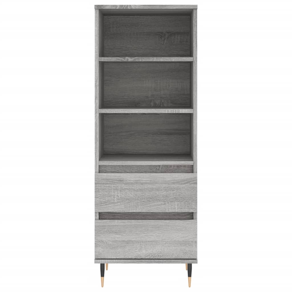 Buffet haut Sonoma gris 40x36x110 cm Bois d'ingénierie