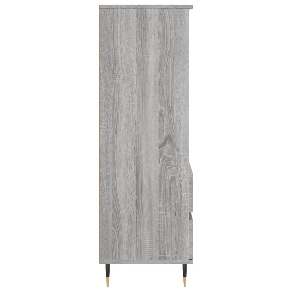 Buffet haut Sonoma gris 40x36x110 cm Bois d'ingénierie