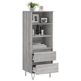 Buffet haut Sonoma gris 40x36x110 cm Bois d'ingénierie