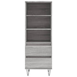 Buffet haut Sonoma gris 40x36x110 cm Bois d'ingénierie