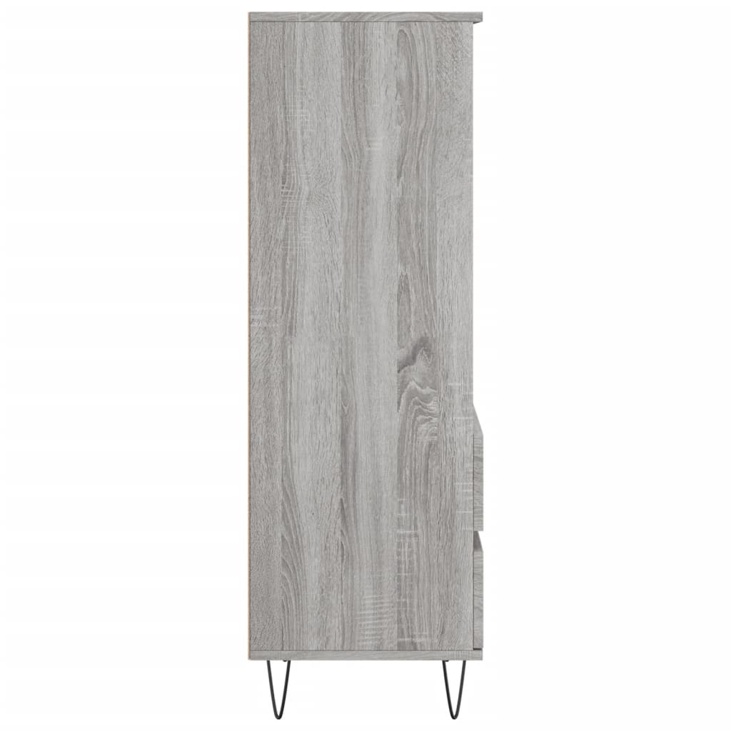 Buffet haut Sonoma gris 40x36x110 cm Bois d'ingénierie