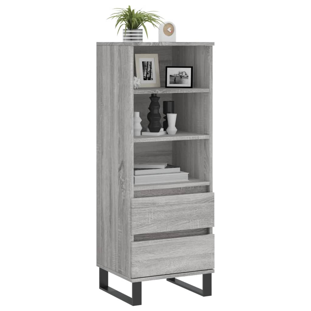 Buffet haut Sonoma gris 40x36x110 cm Bois d'ingénierie