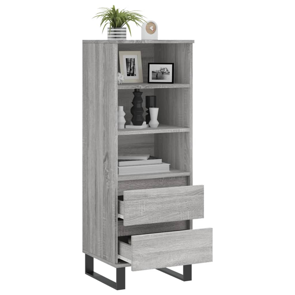 Buffet haut Sonoma gris 40x36x110 cm Bois d'ingénierie