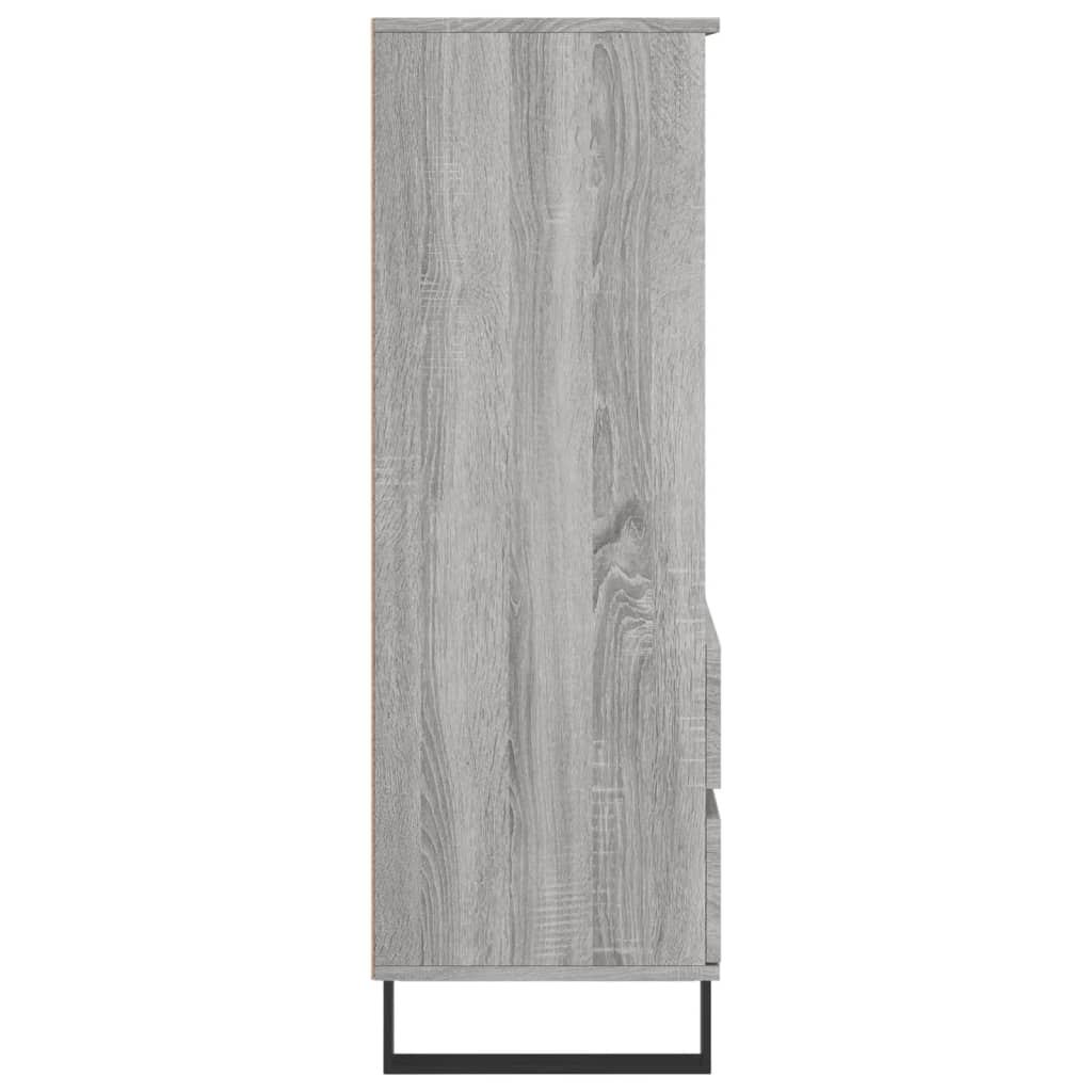 Buffet haut Sonoma gris 40x36x110 cm Bois d'ingénierie