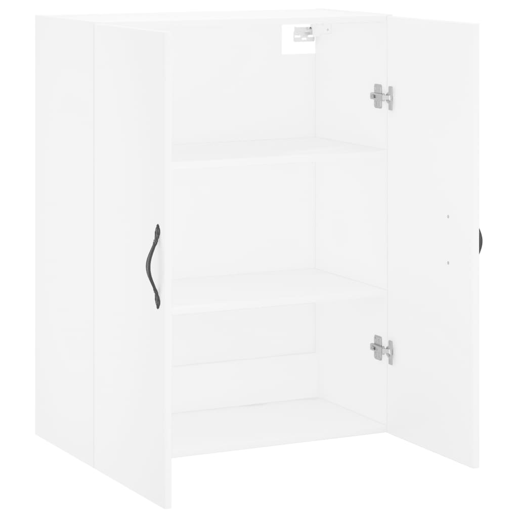 Weißer Wandschrank 69,5x34x90 cm aus Holzwerkstoff