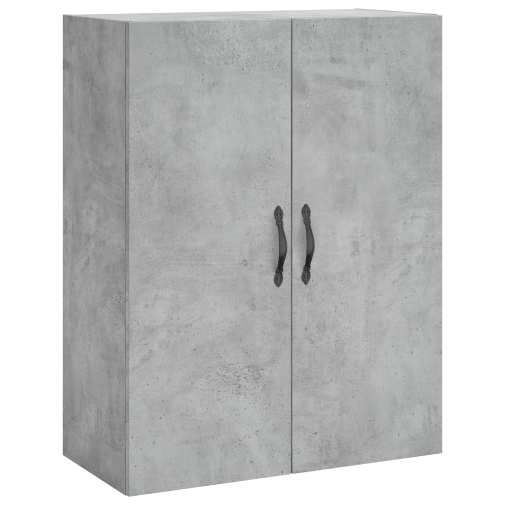 Armoire murale gris béton 69,5x34x90 cm bois d'ingénierie