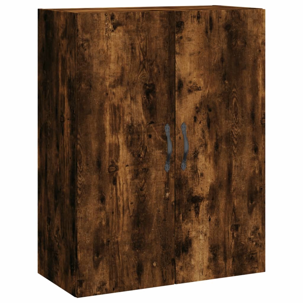 Wandschrank aus geräucherter Eiche, 69,5 x 34 x 90 cm, Holzwerkstoff