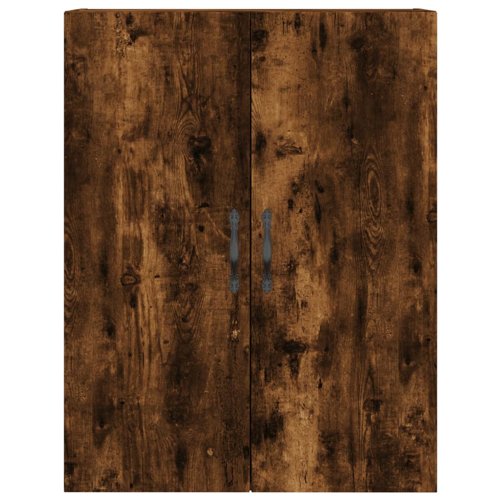 Wandschrank aus geräucherter Eiche, 69,5 x 34 x 90 cm, Holzwerkstoff