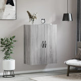 Armoire murale sonoma gris 69,5x34x90 cm bois d'ingénierie