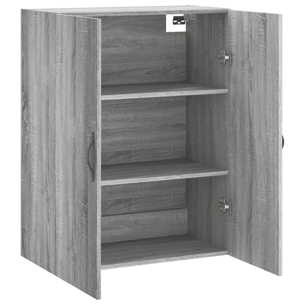 Armoire murale sonoma gris 69,5x34x90 cm bois d'ingénierie