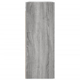 Armoire murale sonoma gris 69,5x34x90 cm bois d'ingénierie