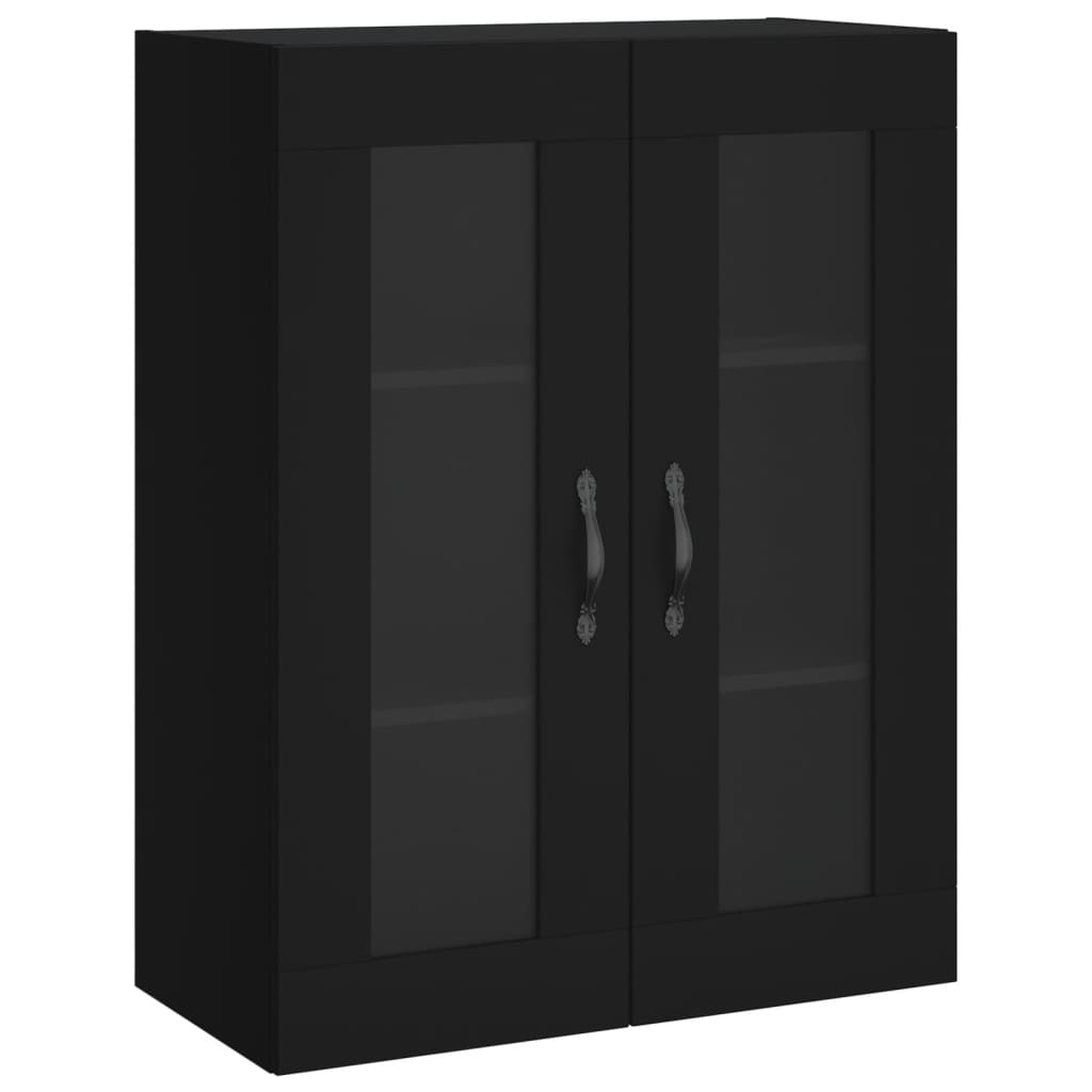 Armoire murale noir 69,5x34x90 cm bois d'ingénierie