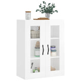 Armoire murale blanc brillant 69,5x34x90 cm bois d'ingénierie