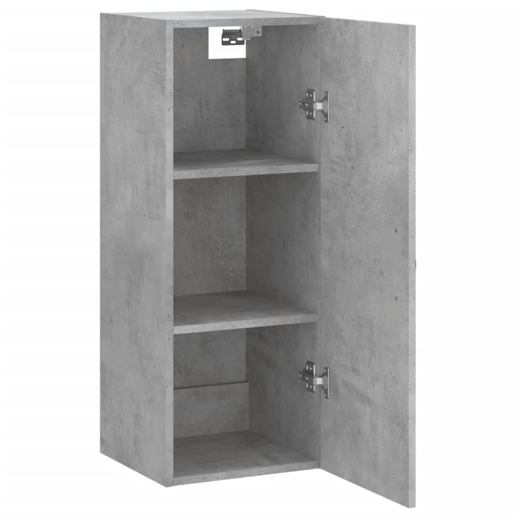 Armoire murale gris béton 34,5x34x90 cm bois d'ingénierie