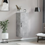 Armoire murale gris béton 34,5x34x90 cm bois d'ingénierie