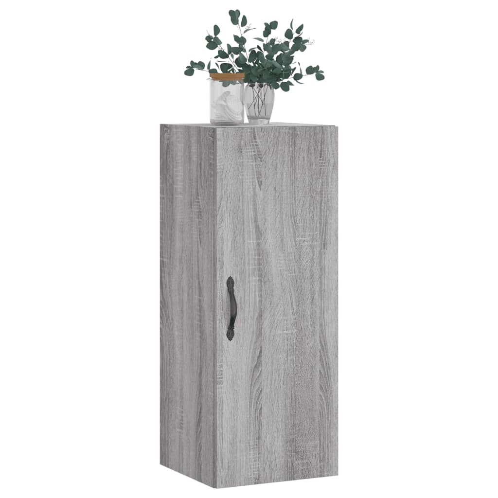 Armoire murale sonoma gris 34,5x34x90 cm bois d'ingénierie