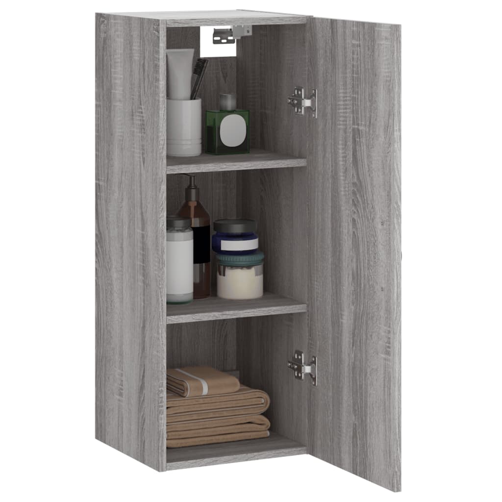 Sonoma gray wall cabinet 34.5x34x90 cm engineered wood