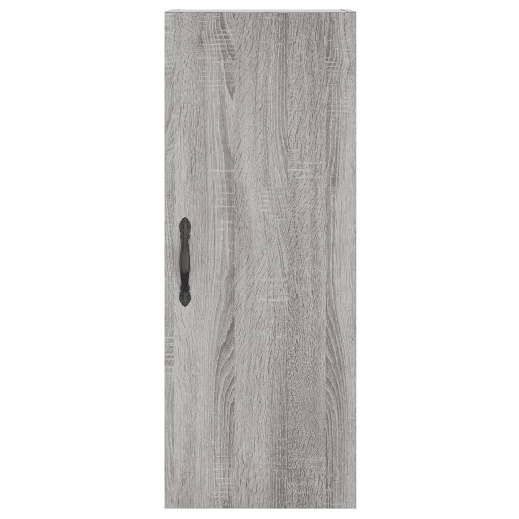 Sonoma gray wall cabinet 34.5x34x90 cm engineered wood