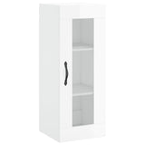 Armoire murale blanc brillant 34,5x34x90 cm