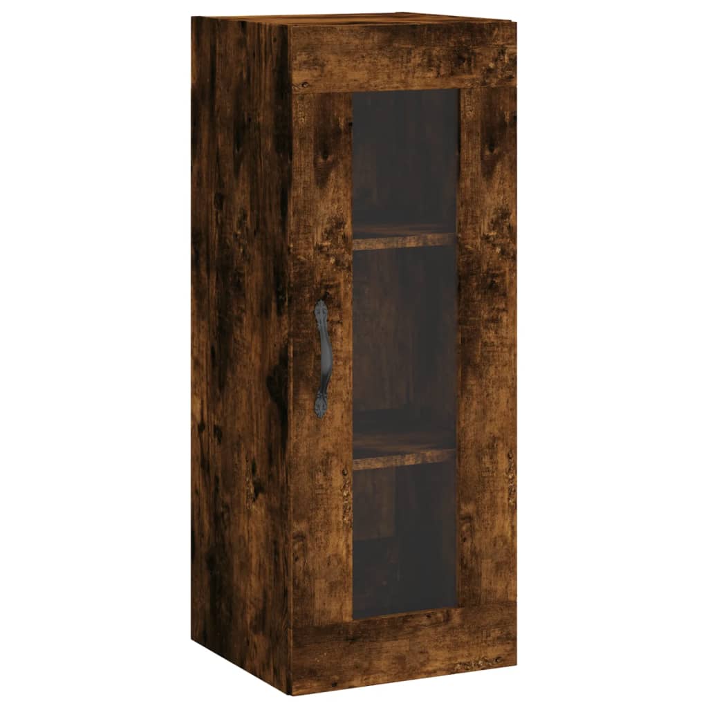 Armoire murale chêne fumé 34,5x34x90 cm