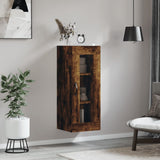 Armoire murale chêne fumé 34,5x34x90 cm