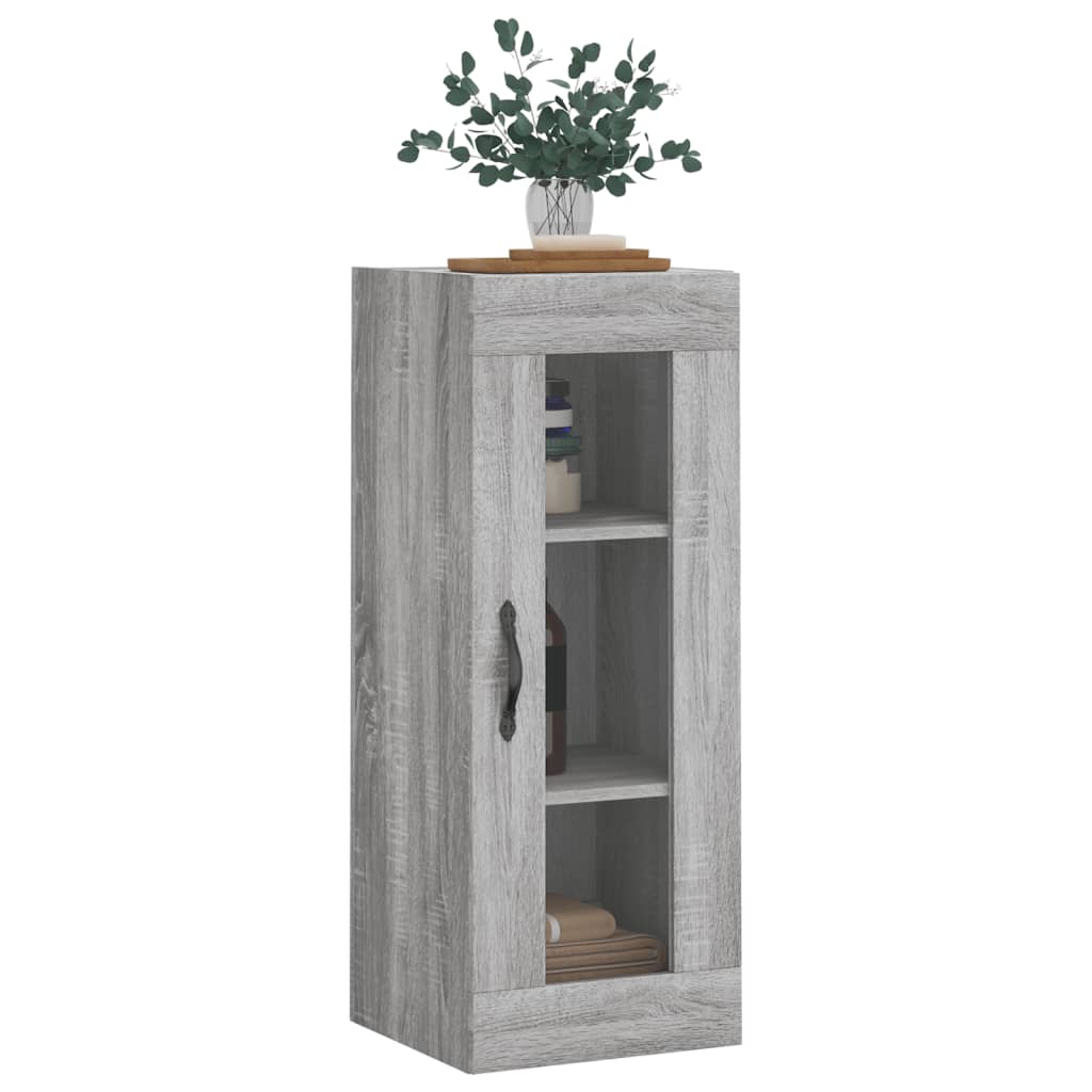 Armoire murale sonoma gris 34,5x34x90 cm