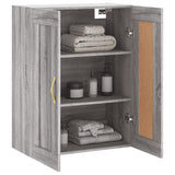 Sonoma gray wall cabinet 69.5x34x90 cm engineered wood