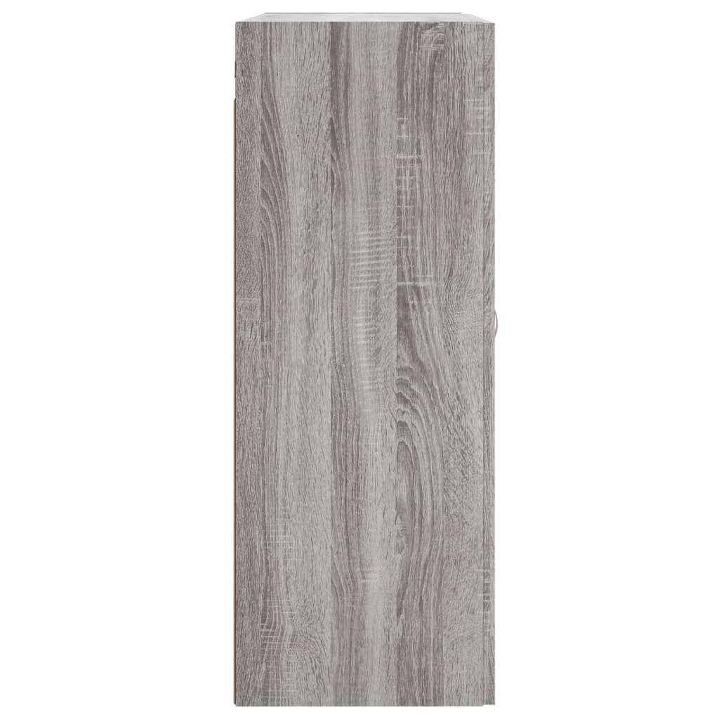 Sonoma gray wall cabinet 69.5x34x90 cm engineered wood