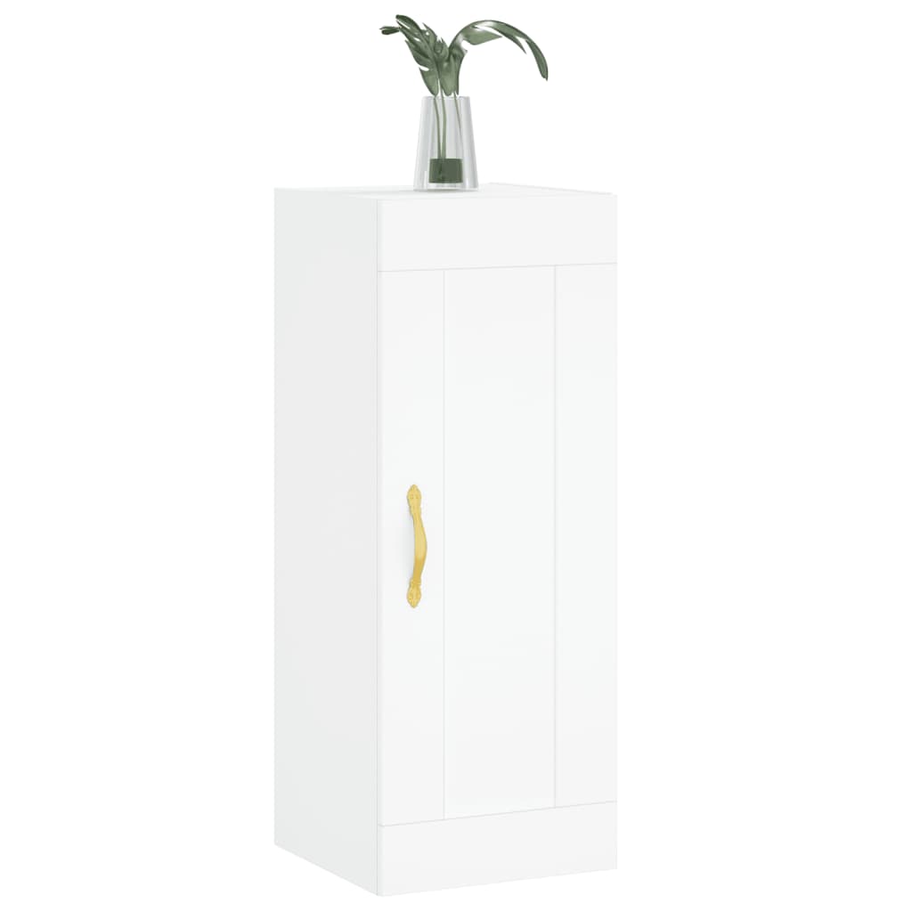 Armoire murale blanc 34,5x34x90 cm bois d'ingénierie