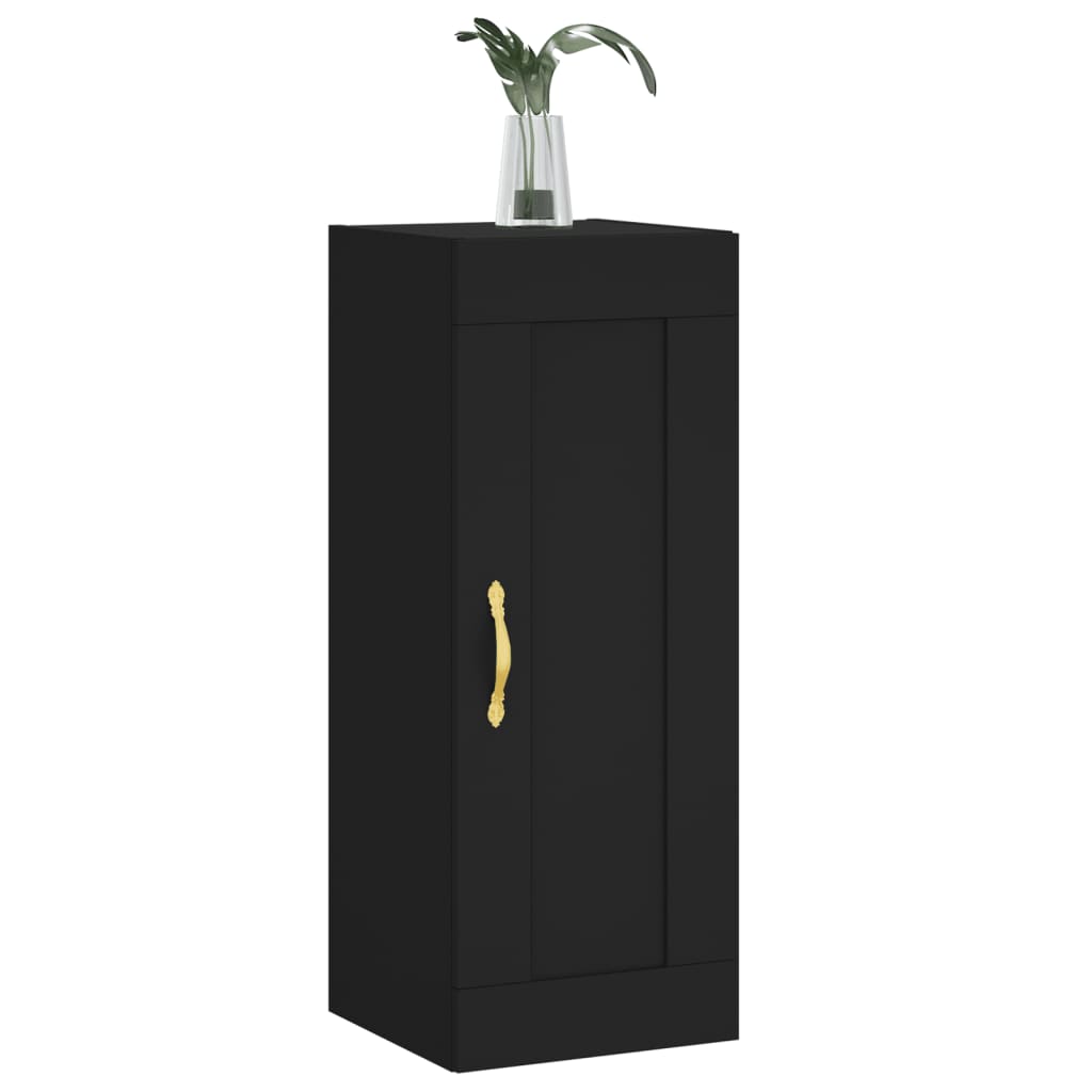 Armoire murale noir 34,5x34x90 cm bois d'ingénierie