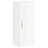 Armoire murale blanc brillant 34,5x34x90 cm bois d'ingénierie