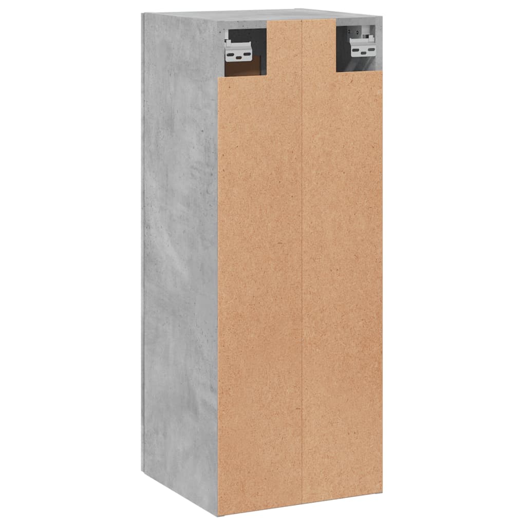 Armoire murale gris béton 34,5x34x90 cm bois d'ingénierie