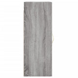 Armoire murale sonoma gris 34,5x34x90 cm bois d'ingénierie