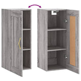 Armoire murale sonoma gris 34,5x34x90 cm bois d'ingénierie