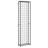 95-bottle black bottle rack 54x18x200cm wrought iron